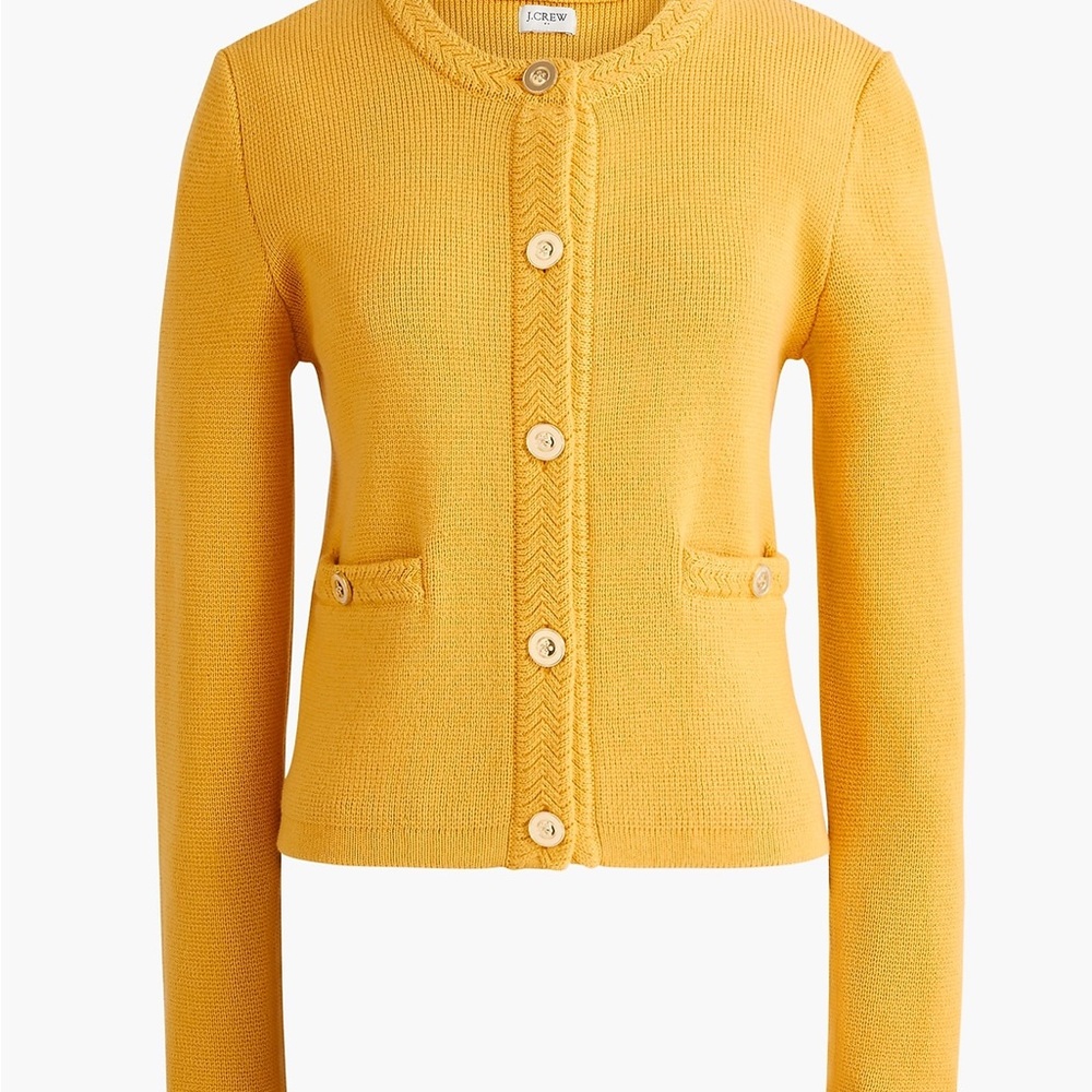 J. Crew Cotton lady jacket be cardigan Sweater